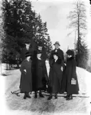 Dals Rostock. Gruppbild vid sparkstöttingar