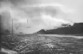 Branden 1923 vid den första sågen vid Kastets sågverk.