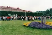 Nationaldagsfirande i Stadshusparken i Mölndal den 6 juni 1999.