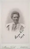 Porträtt av Ragnhild Lundberg 1898.
