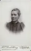 Porträtt av Elsa Bengtson, mars 1899.