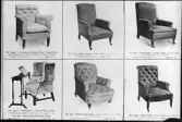 Möbler
Sex stycken fåtöljer, engelsk modell