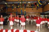 Nationaldagsfirande i Mölndals stadshus tisdagen den 6 juni 2000. Mölndals Paradorkester uppträder.