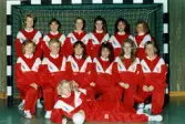 Lagbild av Mölndals handbollsförenings damlag, okänt årtal.