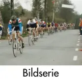 Serie om två fotografier som visar cykeltävlingen Pixbo GP vid Herrgårdsvägen i Pixbo, Härryda kommun, på 1980-talet.