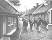 Vid invigningen av den restaurerade Hindströmsgården 8 juni 1975.