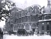 Fotot visar Saint-Eustache-kyrkan i Paris, 1921.
