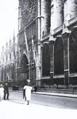 Foto på del av Notre-Dame i Paris, 1921.