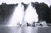 Foto av Apollofontänen vid slottet Versaille, 1921.