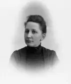 Text på baksidan: Gerda Skogström, moster till W E Erlandsson, Kvidinge. Vistades hos kyrkoherde Davidsson i Falkenberg i hushållet. Dotter till en sjökapten i Torekov.   3544 a