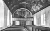 S:t Laurentii kyrka   Anteckning på baksidan: Dat. efter 1955. Obs : Takkronorna, vit orgel.