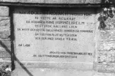Falkenberg. Tullbron. August Rex minnestavla över brobyggets slut 1756 (kopia 1927) tavlan sitter på V brofästets S sida.