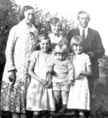 Sjökapten C A Andersson med familj. C A var ägare till falkenbergsskutan Hulda.