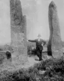 Text under bild: Bautastenar i Asige.Fornminnen tyda på att Halland redan under förhistorisk tid var talrikt befolkat. Från järnåldern finns flera bautastenar och en mängd gravfält.