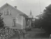 Lärarens bostad var belägen i denna del av huset.