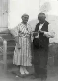 John H Johansson och Hilma J.  Grundarna till Elektriska bageriet den 2 jan 1931.