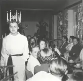 Lucia lussar för personalen på Ritz 1953.
