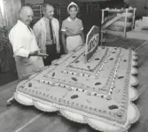 Bild 1: Richard Jerndin till vänster och till höger Gulli Derle.  Bild 2: Gulli Derle.   Bild 4: Fr.v Roy Pettersson, Richard Jerndin,x,x och Hans Falkehag.