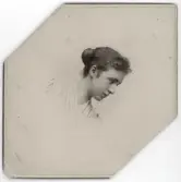 Porträtt på Ellen Wadström. Gift Hagen.