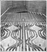 Kvarnsvedens Pappersbruk. Ångcentralen byggnation, panna 5, projektbilder. Togs i drift augusti 1953.