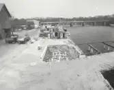 Gjutning av fundament till Söderbron.