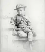 Läs mera om bilden i boken Patrik Johnson.  Förvärv från Anna-Lisa Nilsson innehavare av antikvitetsaffär i Falkenberg fram till 1985. Genom en auktion kom hon över div. föremål efter Patrik Johnsons kvarlåtenskap. De har sedan dess (1971) legat på hennes vind i Abild prästgård. Föremålen överlämnade från A-L Nilssons dödsbo av döttrarna Marie Louise Andersson, Viveka Linderström Sthlm o Anita Skantze Ullared.