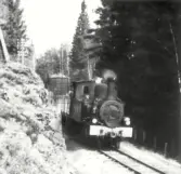 Godståg på väg in till Älvsered station.