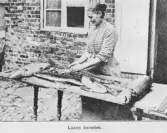 Laxrensning på Algernon Stenbergs gård.