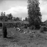 Ett stycke smålandsnatur i Våeryd med stengärdsgård och trägrind.