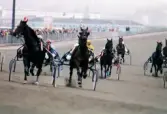 Travlopp på Åbytravet i Åby, Mölndal, år 1998.