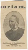 Tidningsklipp. In memoriam Carl Hammarström