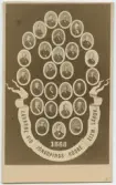 Porträtt på lärare vid Jönköpings högre elem. läroverk. År 1868.