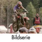 Serie om 14 fotografier som visar SM i motocross på Blixåsbanan i Balltorp, Mölndal, den 27 maj 1996.