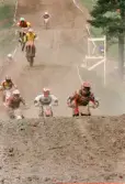 SM i motocross på Blixåsbanan i Balltorp, Mölndal, den 27 maj 1996.