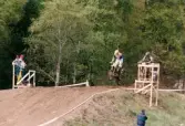 SM i motocross på Blixåsbanan i Balltorp, Mölndal, den 27 maj 1996.