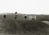 Motocrosstävling på Blixåsbanan i Balltorp, Mölndal, okänt årtal.