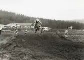 Motocrosstävling på Blixåsbanan i Balltorp, Mölndal, okänt årtal.