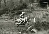 Motocrosstävling på Blixåsbanan i Balltorp, Mölndal, okänt årtal.