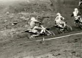 Motocrosstävling på Blixåsbanan i Balltorp, Mölndal, okänt årtal.
