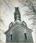 Vänersborgs kyrka. Renovering av kyrkospiran