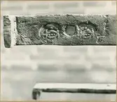 Vänersborgs kyrka. Renovering av kyrkospiran. Bruksstämpel