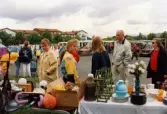 Loppmarknad på Frejaplan i Mölndal på 1990-talet.