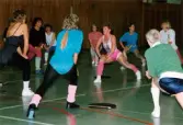 Gymping i Idrottshuset/Aktiviteten i Mölndal på 1980-talet.