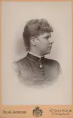 Kvinnoporträtt. Elisabeth Stolpe 1887.