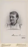 Kvinnoporträtt. Anna ? 1893.