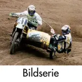 Serie om 12 fotografier som visar tävlingar i motocross och sidvagnscross på Blixåsbanan i Balltorp, Mölndal, den 1 maj 2001.