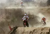 Motocrosstävling på Blixåsbanan i Balltorp, Mölndal, den 1 maj 1988.