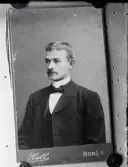 Reprofotograferat porträtt. Gottfrid Benjaminsson
