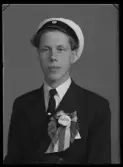 Studentporträtt. Olle LIndkvist.
Ur Gustaf Åhmans samling.