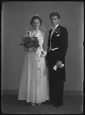 Brudporträtt. Erik Högberg, 
Gamla Enköpingsvägen 7, Jakobsberg.
Ur Gustaf Åhmans samling.